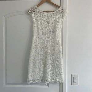 Short White lace dress